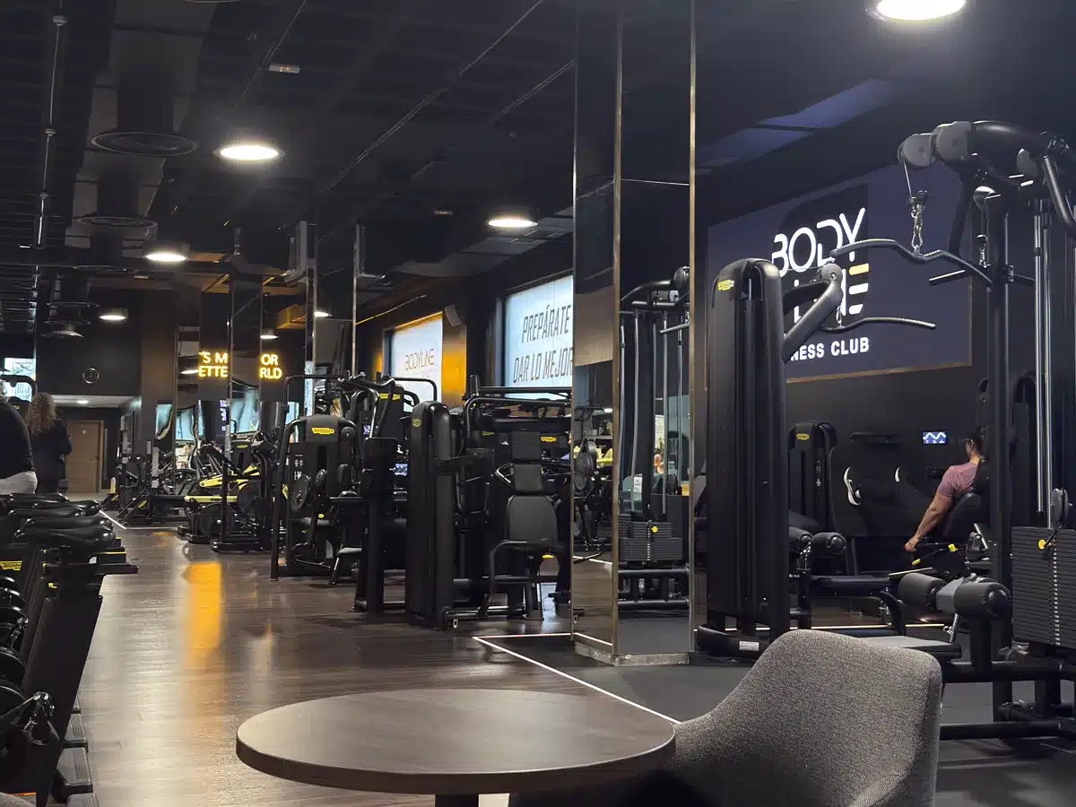 Sala de BodyLine Fitness Club entre Playa de las Américas y Los Cristianos