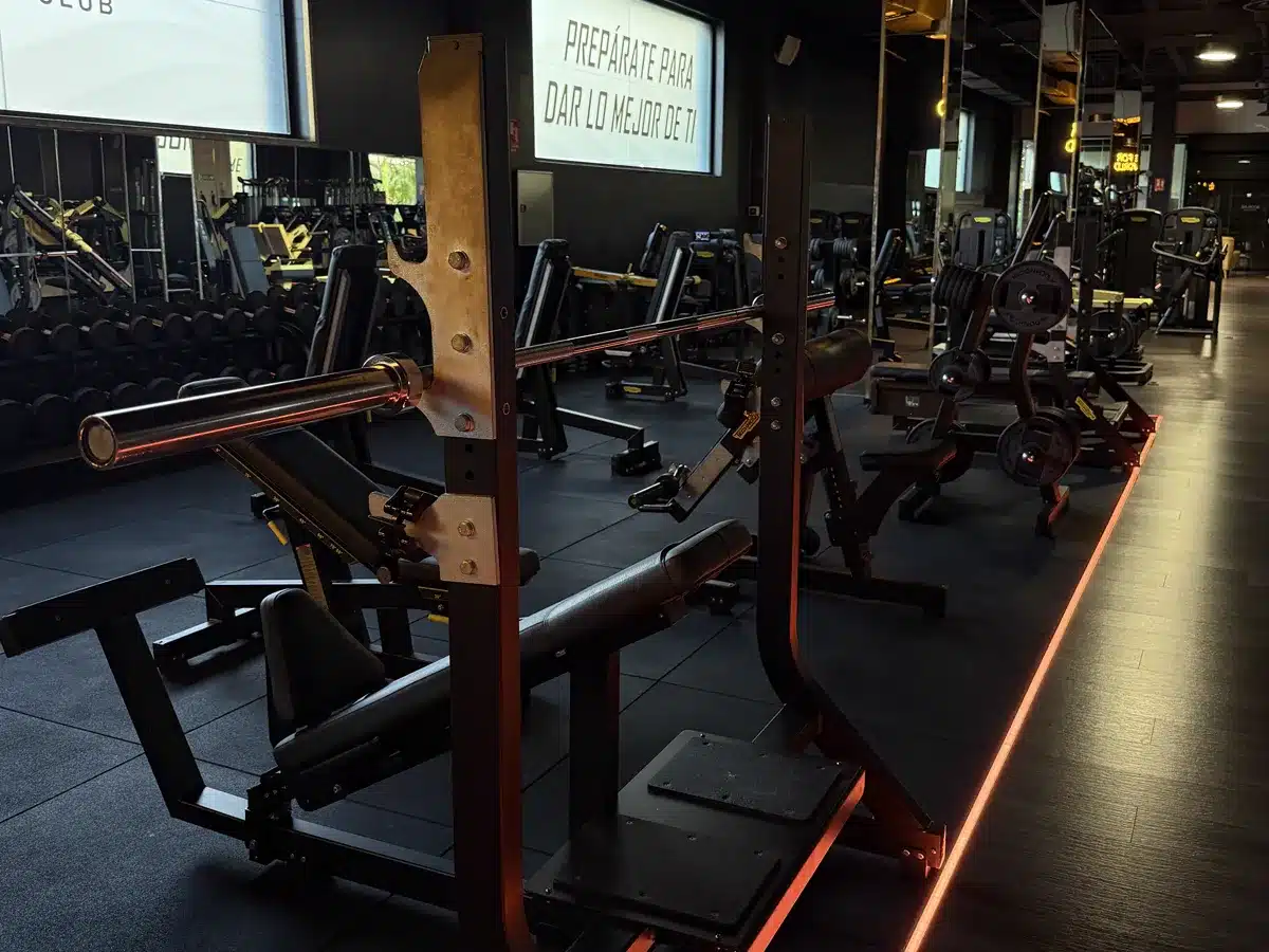 Rack y banco de peso libre en BodyLine